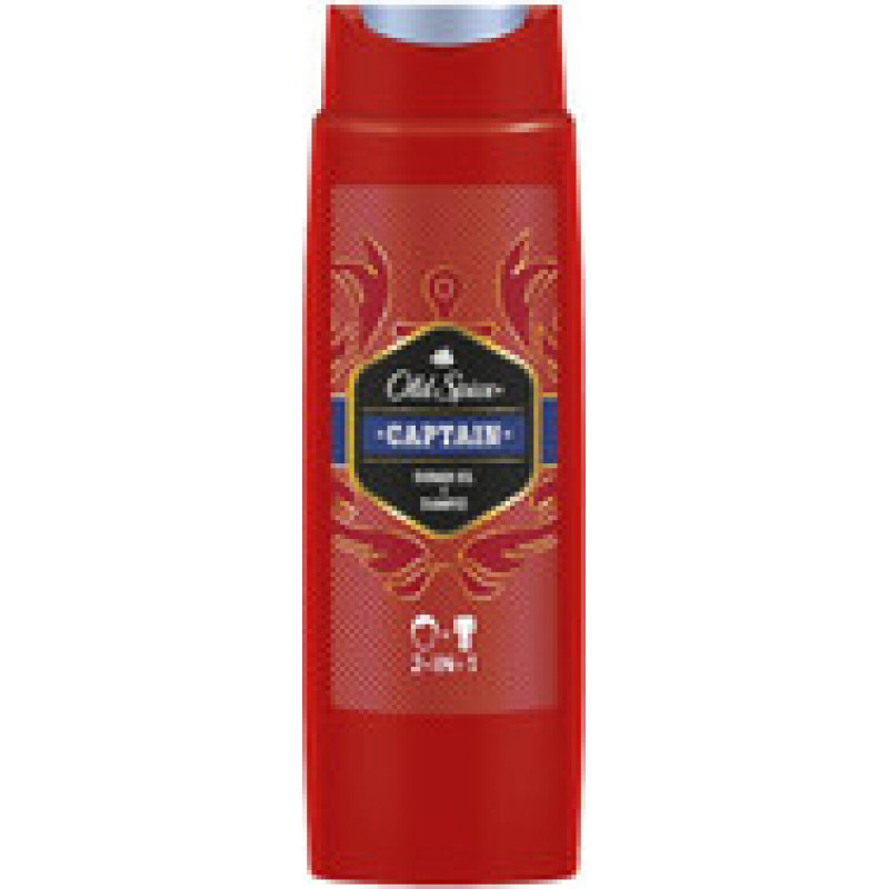 Old Spice Captain Shower Gel + Shampoo - Shower gel for body and hair