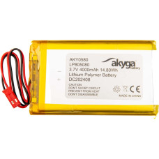 Lithium Polymer Battery Akyga AKY0580 LP805080 Li-Po 3.7V|4000mAh PCM JST 2.54 2-Pin Connector 150mm