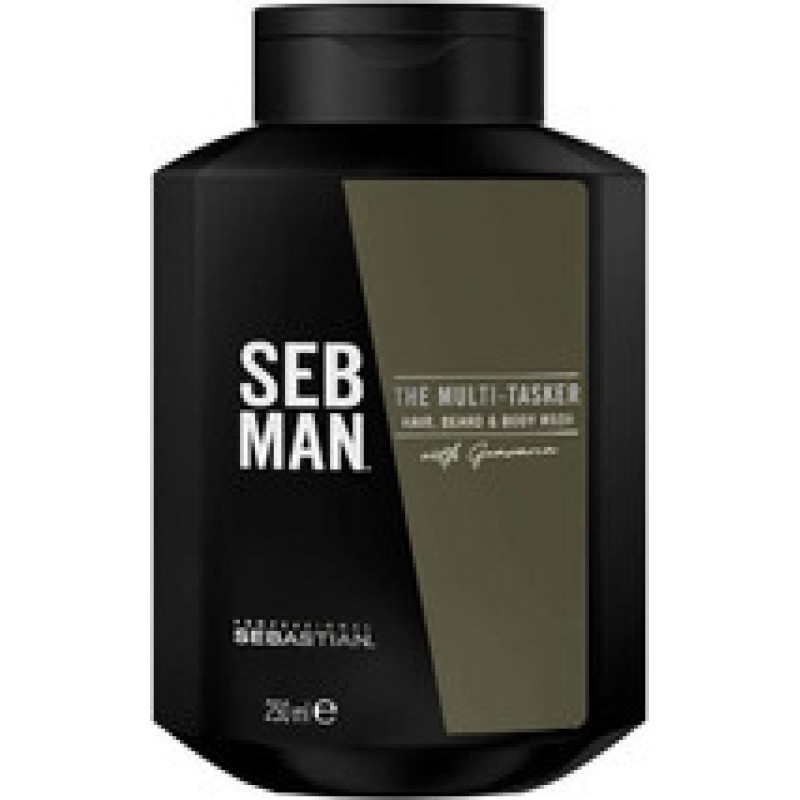 Sebastian Professional SEB MAN The Multitasker Hair, Beard & Body Wash - Shampoo for hair, beard and body