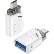 XO adapter NB256C OTG USB - microUSB white