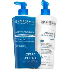 Bioderma Atoderm Nourishing īpaši barojošs mitrinošs krēms 2 x 500 ml