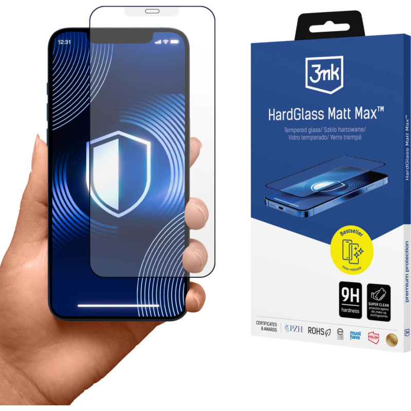 3Mk Protection Matte tempered glass 3mk HardGlass Matt Max for Apple iPhone 12 Mini