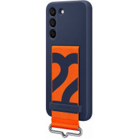 EF-GS901TNE Samsung Silicone Cover with Strap for Galaxy S22 Navy