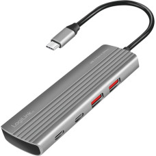 Ultra lim USB3.2 hub 2x USB-A, 5xUSB-C, PD, 100