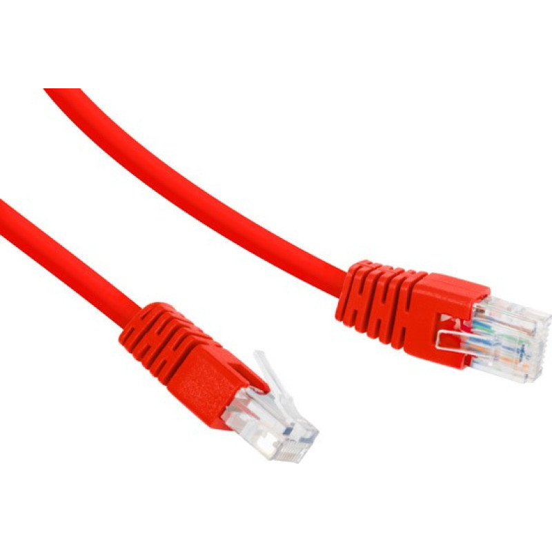 Patch cord Cat.6 UTP 0.5m red