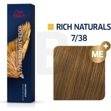 Wella Professionals Koleston Perfect Me+ Rich Naturals profesionāla permanentā matu krāsa 7|38 60 ml
