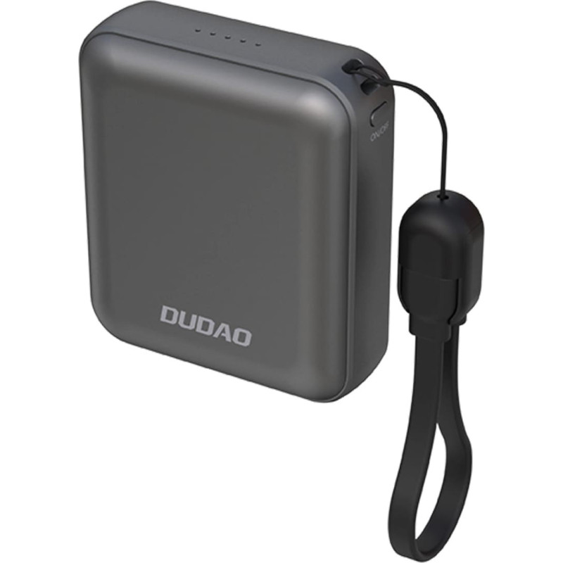 Powerbank Dudao K22+ 10000mAh 22.5W USB-C with pendant|cable - gray