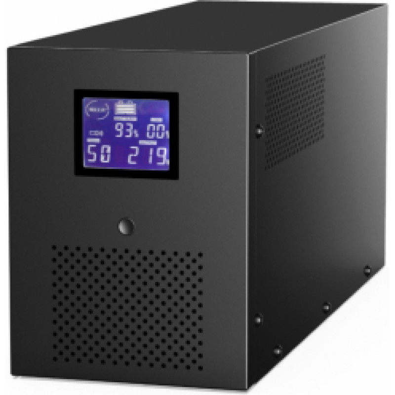 Nepārtrauktās barošanas bloks Energenie UPS With USB and LCD Display 3000 VA Black