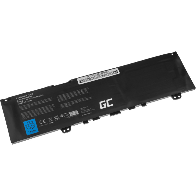 Green Cell Battery F62G0 for Dell Inspiron 13 5370 7370 7373 7380 7386  Dell Vostro 5370