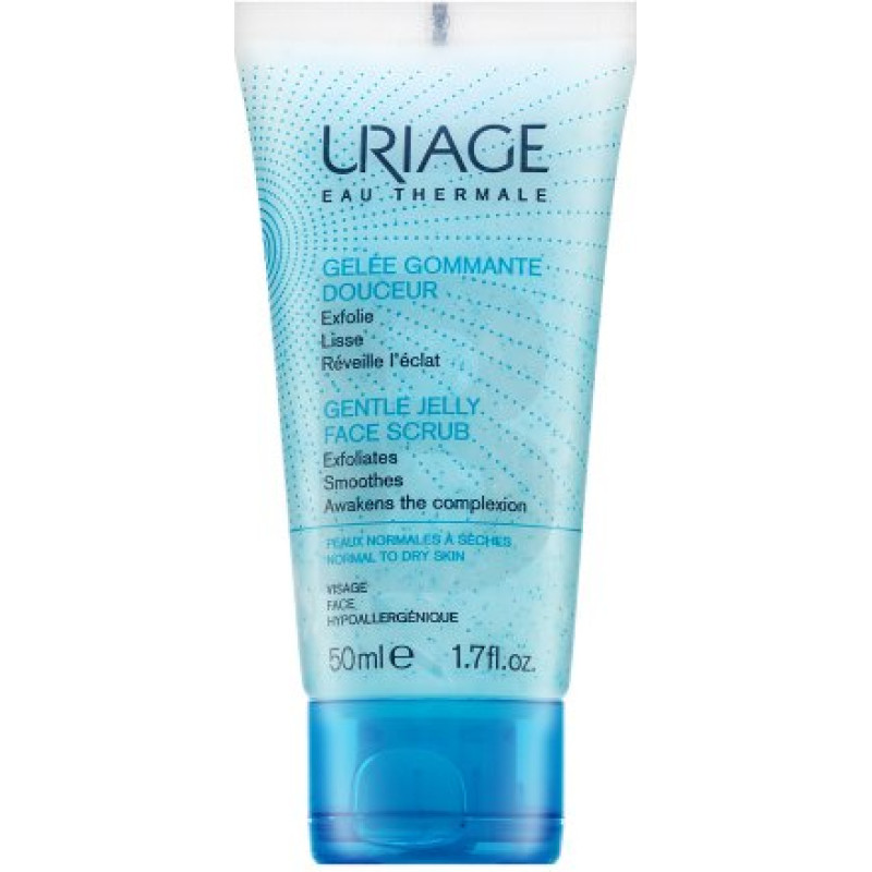 Uriage daudzfunkcionāls attīrošs gels un skrubis Gentle Jelly Face Scrub 50 ml