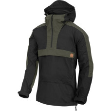 Helikon - Anorak Woodsman® jaka - melna / Taiga zaļa - KU-WDN-DC-0109A (XXL)