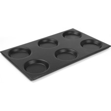 Hendi Alumīnija paplāte GN 1/1 ar 125 mm apaļām formām ar nepiedegošu pārklājumu 530x325mm 808757