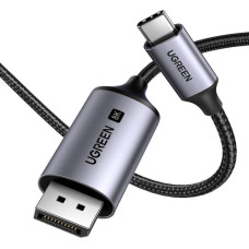 Ugreen Kabeļa audio video USB-C — DisplayPort 8K HDR HDCP2.3 eARC 2 m pelēks