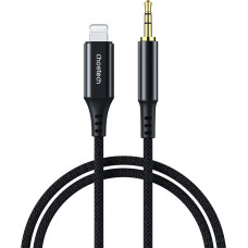 Choetech iPhone Lightning AUX audio kabelis - mini ligzda 3.5mm 1 m - melns