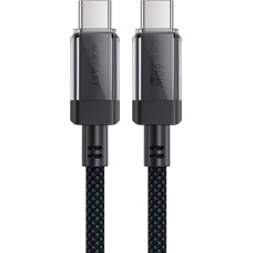 Acefast Kabelis USB-C neilona pīts PD 60W 480Mb/s - melns