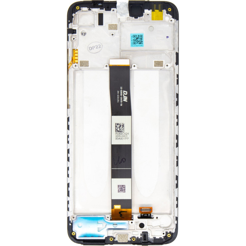LCD Display + Touch Unit + Front Cover for Xiaomi Redmi 10A Black (Service Pack)