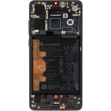 LCD Display + Touch Unit + Front Cover (Without Fingerprint) Huawei P30 Black (Service Pack)