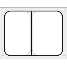 Hendi Matricas forma blīvēšanas mašīnai divdaļīgai paplātei 227x178 mm - 805596