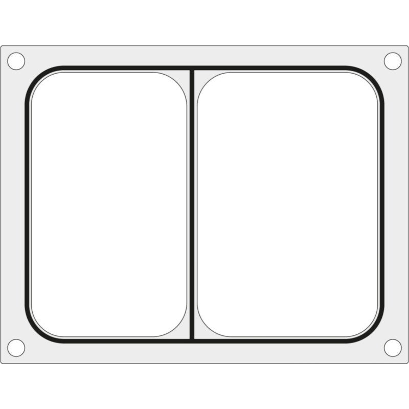 Hendi Matricas forma blīvēšanas mašīnai divdaļīgai paplātei 227x178 mm - 805596