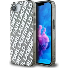 Case Karl Lagerfeld IML Repeat Logo for iPhone 16e silver