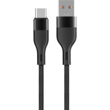 Maxlife MXUC-07 cable USB - USB-C 1,0 m 3A black nylon