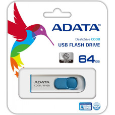 ADATA 64GB C008 USB flash drive USB Type-A 2.0 Blue  White
