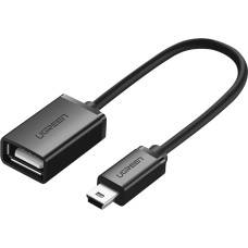 Ugreen Adapteris mini USB-B (vīrietis) - USB-A (sieviete) OTG 10cm - pelēks