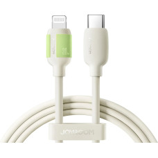 Joyroom USB-C - iPhone zibens kabelis ar dienasgaismas uzgali 2m 30W - bēšs
