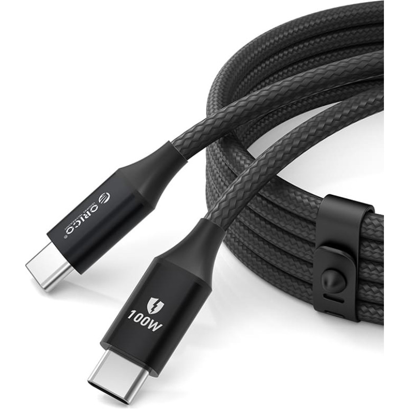 Orico Kabelis CDX 100W 5A Power Delivery USB-C 1m - melns