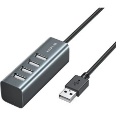 Awei HUB CL-122 4xUSB-A|USB-A czarny|black