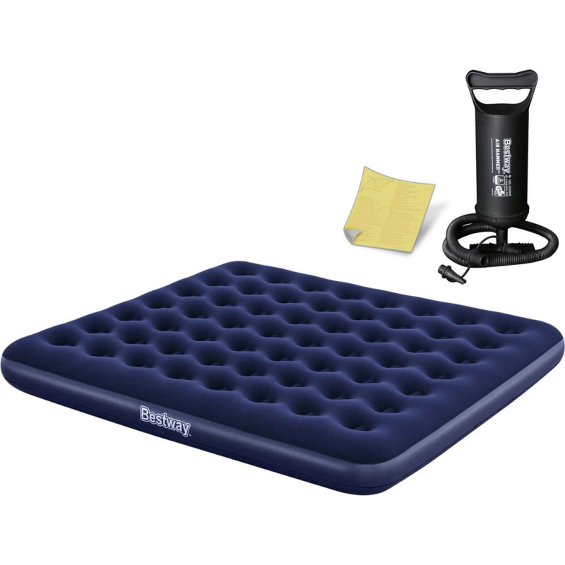 Bestway Piepū&scaron;amais matracis 203x183x22 cm ar virzuļsūkni 67004