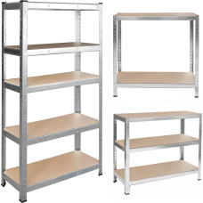 Humberg Metāla noliktavas plaukts 180 x 90 x 40 4846