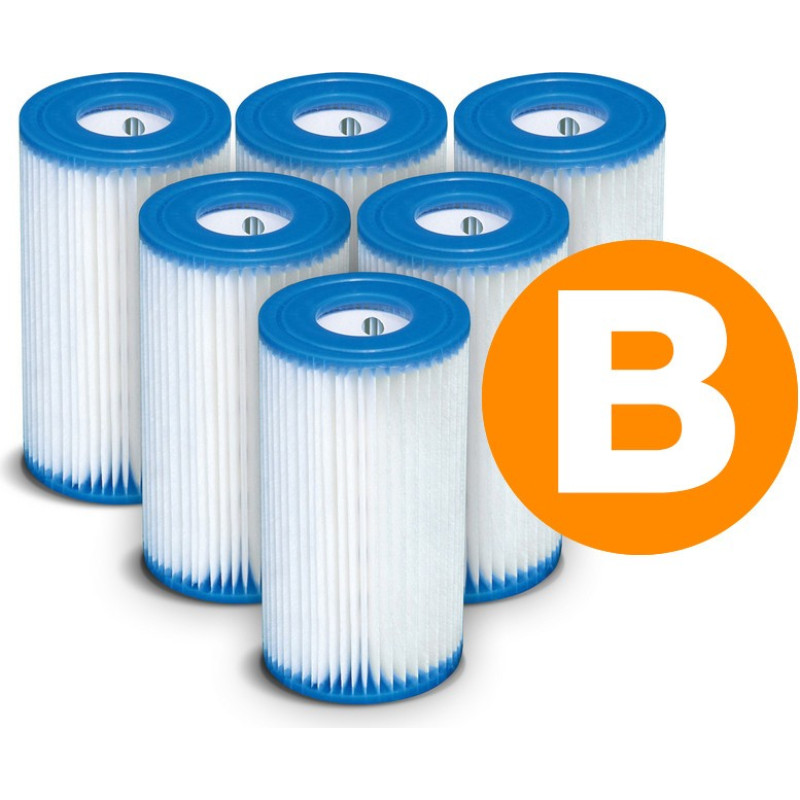 Intex Sūkņa filtru komplekts B tips 6 gab. 29005 x6