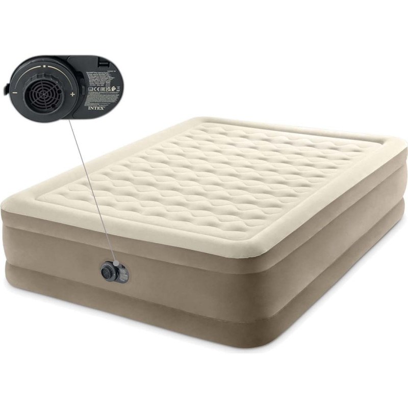 Intex Piepūšamais matracis 203x152x46 cm ar iebūvētu elektrisko sūkni 64428ND