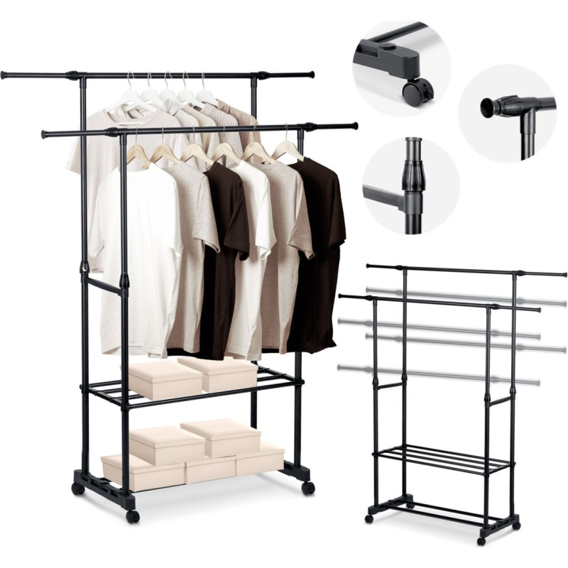 Massido Drēbju pakaramais 686200 melns