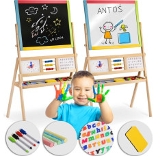 Ricokids Liela magnētiska tāfele, rotējoša, ar pulksteni - daudzkrāsaina