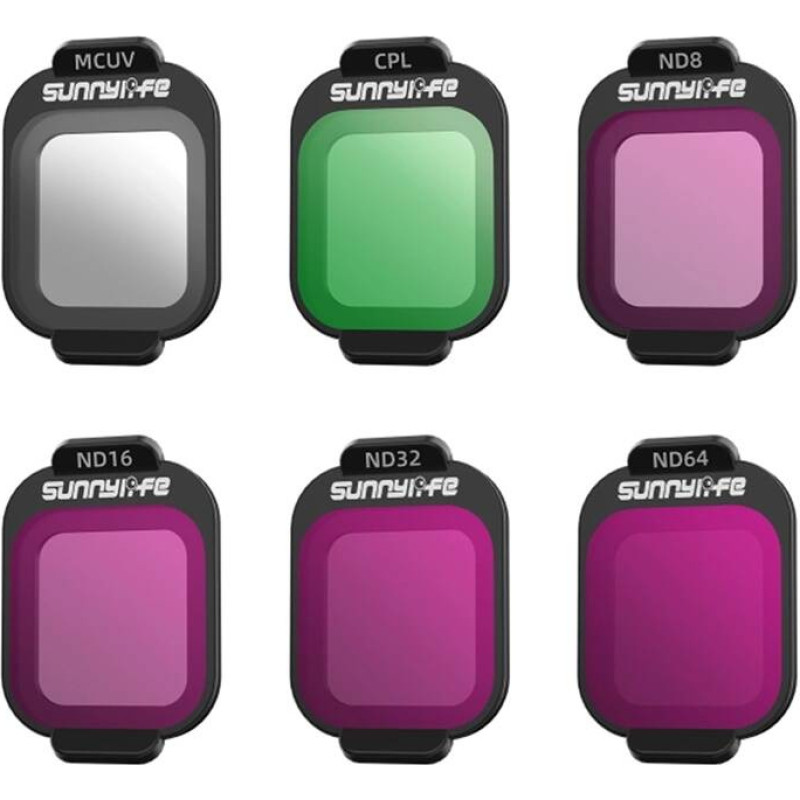 Sunnylife Filtry MCUV, CPL, ND8, ND16, ND32, ND64 Sunnylife do DJI Flip
