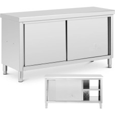 Royal Catering Galds, centrālā darba virsma ar caurejošu skapi, 160 x 60 cm STAL