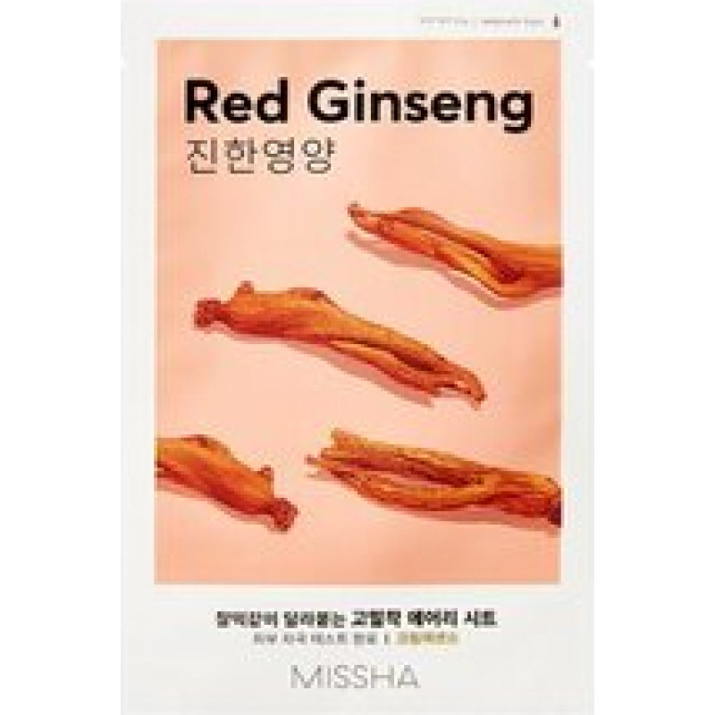 Missha "Red Ginseng Airy Fit Sheet Mask - Nourishing sheet mask."