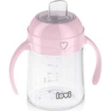 Lovi First Cup With Spout Pink - Hrneček s p&iacute;tkem 150 ml.