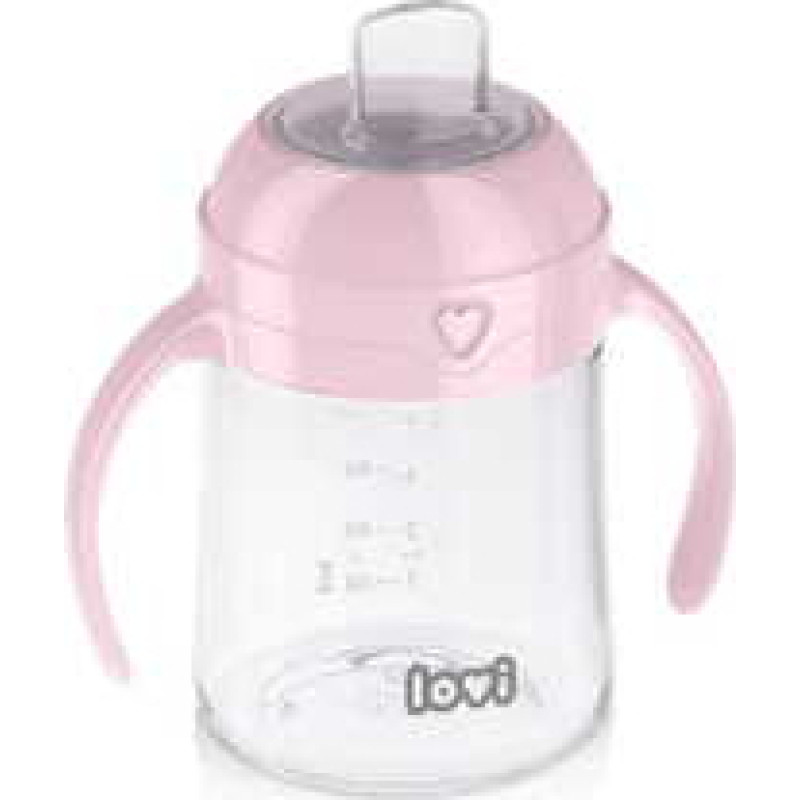 Lovi First Cup With Spout Pink - Hrneček s p&iacute;tkem 150 ml.