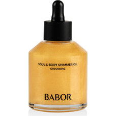Babor Grounding Soul & Body Shimmer Oil - Sparkling body oil.
