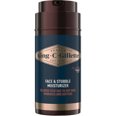 Gillette King C. Face & Stubble Moisturizer - Face and Stubble Hydrating Cream.
