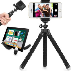 Goodbuy Tripod Elastīgs telefona turētāja statīvs melns