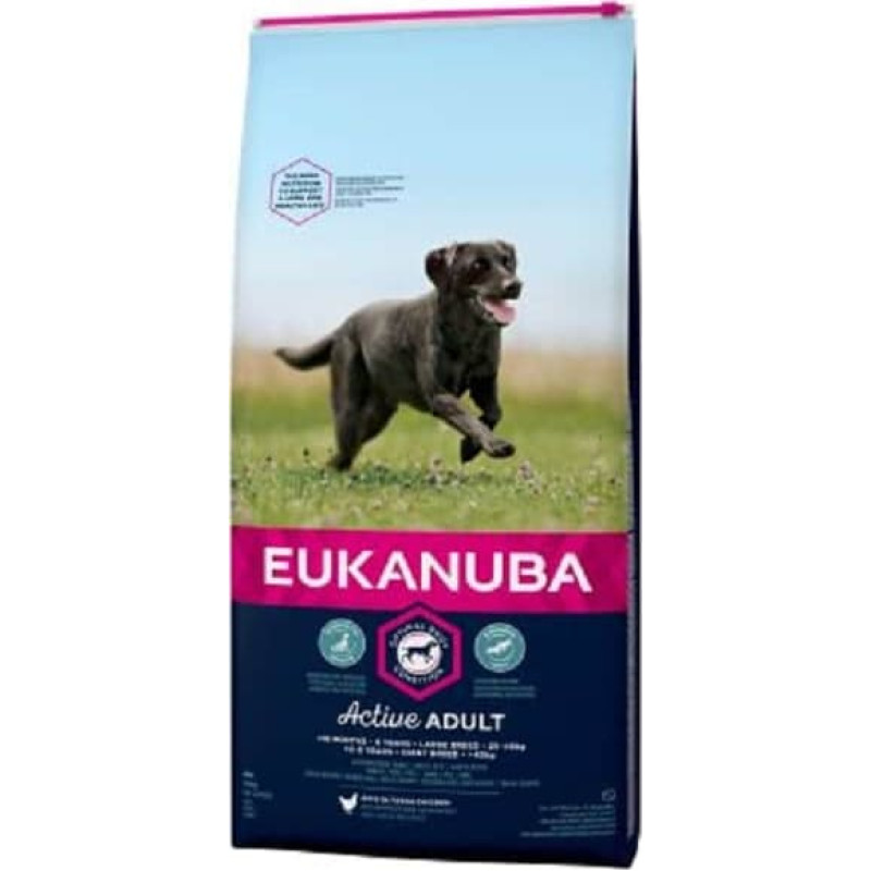Eukanuba Sausa barība suņiem - Eukanuba Adult Large Chicken, 16,5 kg