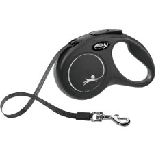 Flexi Inerces pavada suņiem : Flexi New Classic Tape Leashes S, 5m, black