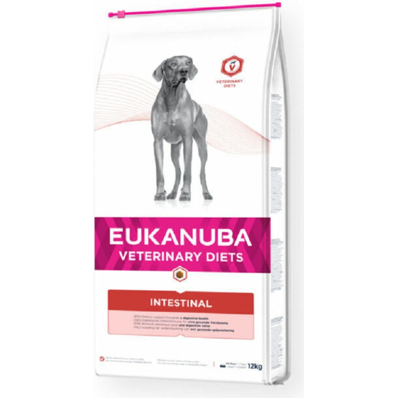 Eukanuba Sausa barība suņiem - Eukanuba Veterinary Diets Intestinal, 12 kg