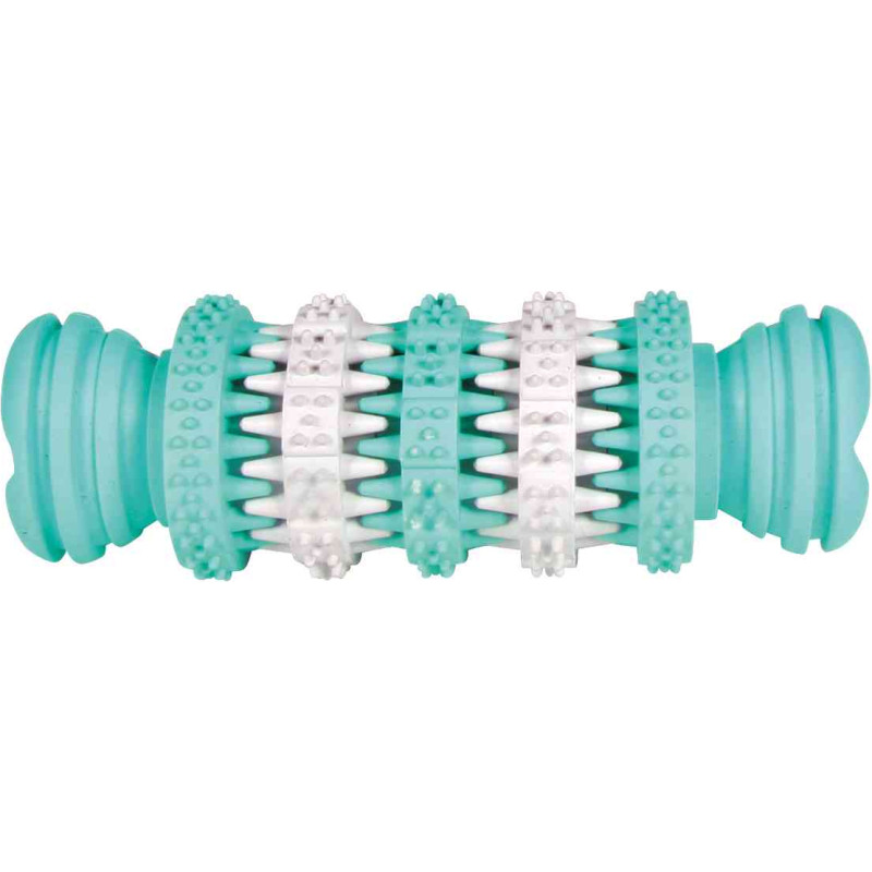 Trixie Rotaļlieta suņiem : Trixie Denta Fun bone, mint flavour, natural rubber, 11 cm