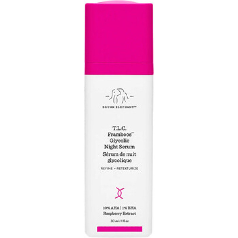 Drunk Elephant T.L.C. Framboos Glycolic Night Serum - Night facial serum.