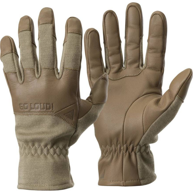 Direct Action - Crocodile FR Gloves Long® - Kazas āda - Gaiši koijotu - GL-CRFL-NMX-LTC (S)